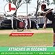 GoSports Uni, Teenager Training Aids Baseball-und Softball-Pitching-Kit – Übungs-Genauigkeitstraining mit Schlagzone und Xtraman-Dummy-Batter, Rot/Ausflug, einfarbig (Getaway Solids)
