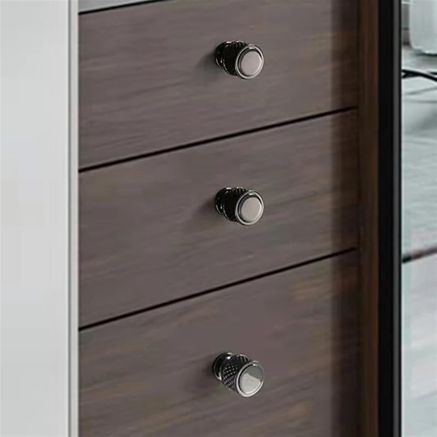 EVURU Bright Black Gold Cabinet Handle and Knobs Wardrobe Kitchen Handles Cupboard Door Drawer Knob Furniture Hardware 1Pcs (Color : Bright Gold 128mm)