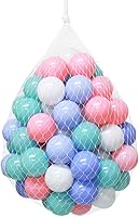 WonderSpace Crush-Proof Ball Pit Balls - Soft BPA-Free No-Smell Plastic Ocean Balls for Toddler Playpen, Kiddie Pool & Ball Pits