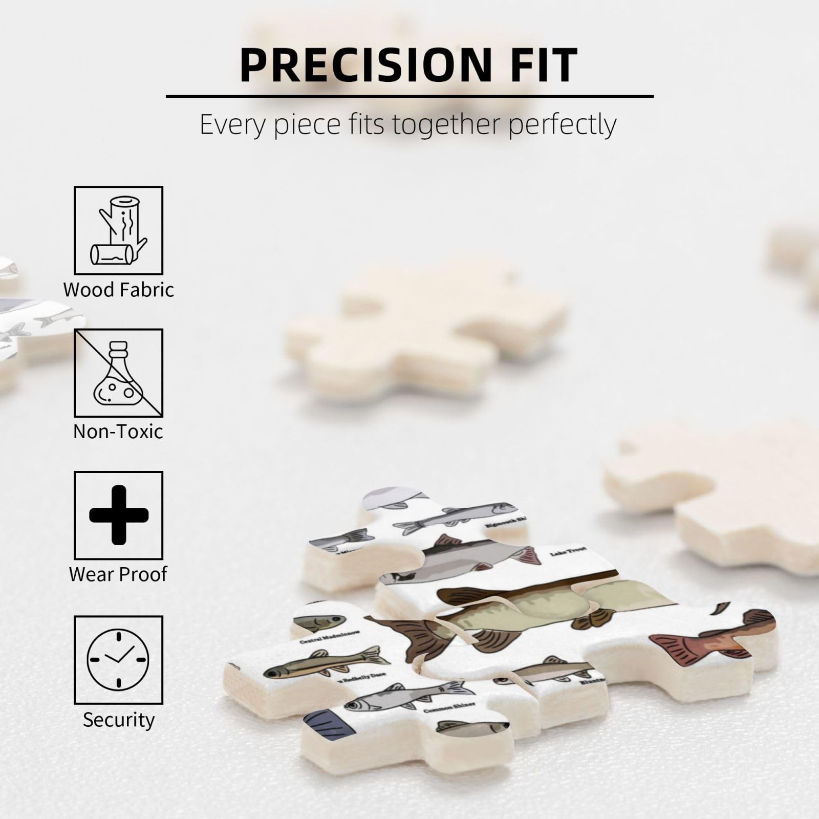 Amazon.co.jp: ジグソーパズル 500ピース 魚の品種 面白い魚 木製 環境