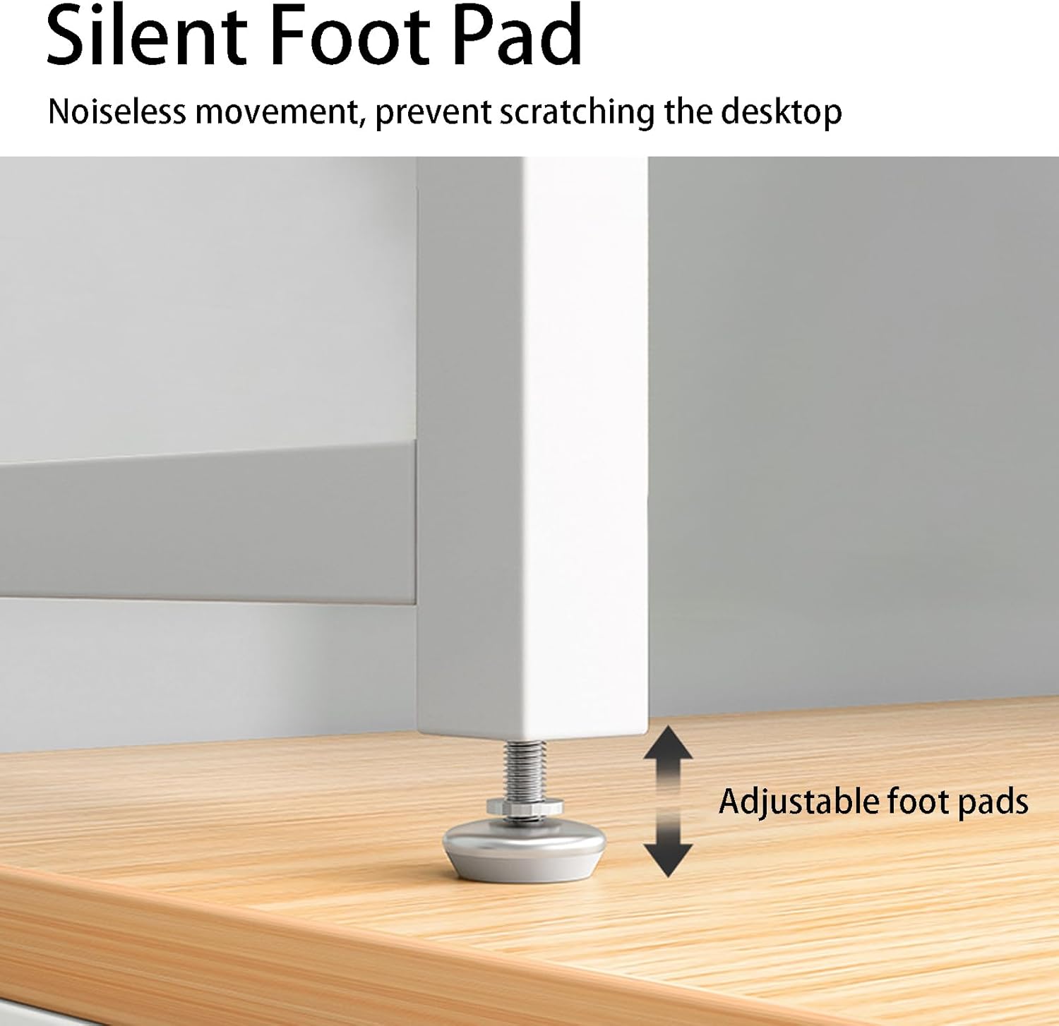 PNAJFUEL Desk Organiser,Desktop Bookshelf, Desk Hutch Dorm, Desk Hutch Top Only, Desktop Metal Bookshelf/White/95Cm 95Cm White