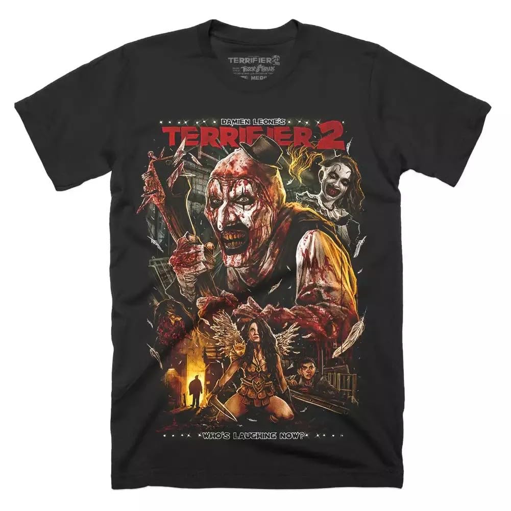 Terrifier 2 T-Shirt Art The Clown Horror Movie T-Shirt Graphic Print Horror Tee
