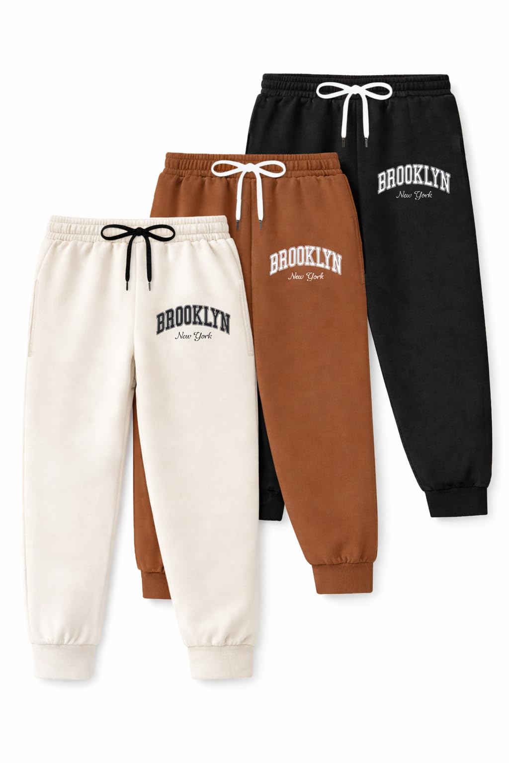 Trampoline Boys Printed Track Pants Pack of 3 with 2 Pockets | Kids Elastic Waist Joggers with Adjustable Drawstring | Casual Sports Lower for Boys-picture-16