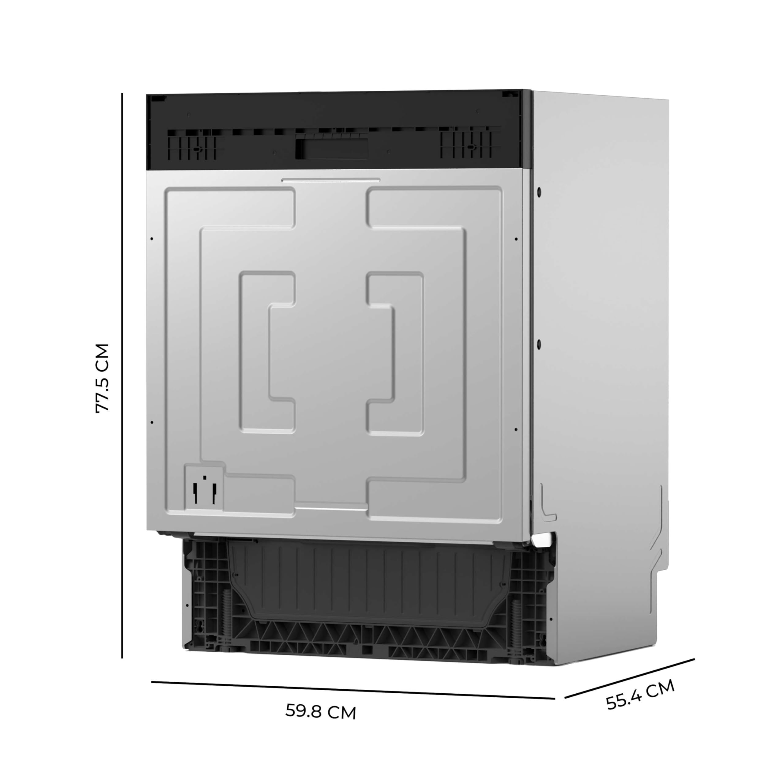 Cecotec Lave-vaisselle Intégrable 60cm Bolero Aguazero 6620 Full-BI C. 1850W, 15 Couverts, 8 Programmes, Moteur Inverter, Écran FullColor, Smart Wash, Turbo Dry+, AutoClean, Demi-Charge, Dual Zone