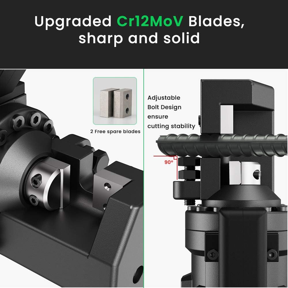 🔥 Crazy Deals Anbull 1250W Electric Rebar Cutter, Cutting up to 3/4 Inch 4-20mm #6 Rebar, with Replaceable Jaw Blades, Cutting Speed 3-3.5S (1250W RC-20)