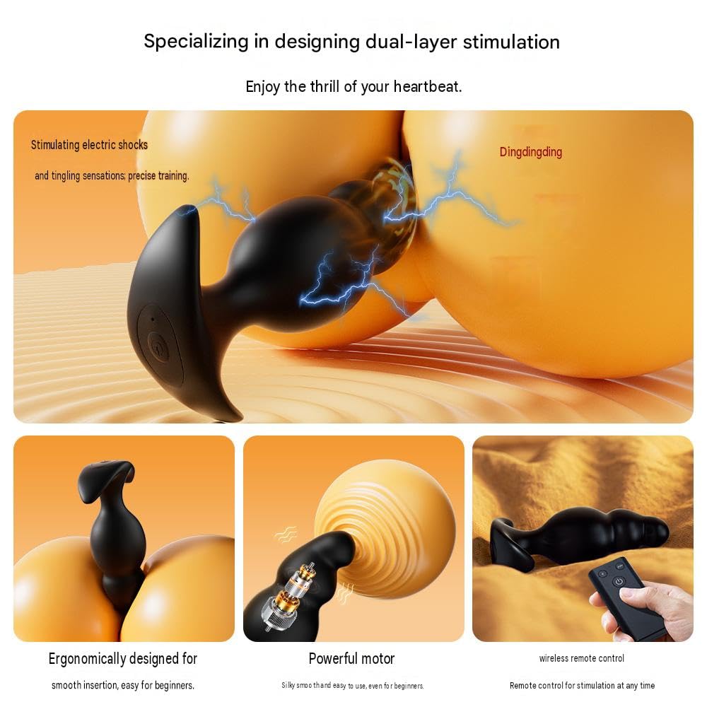 Seckoe Stromschlag Analplug Analvibratoren Erotik Sex Toys für Männe Frauen