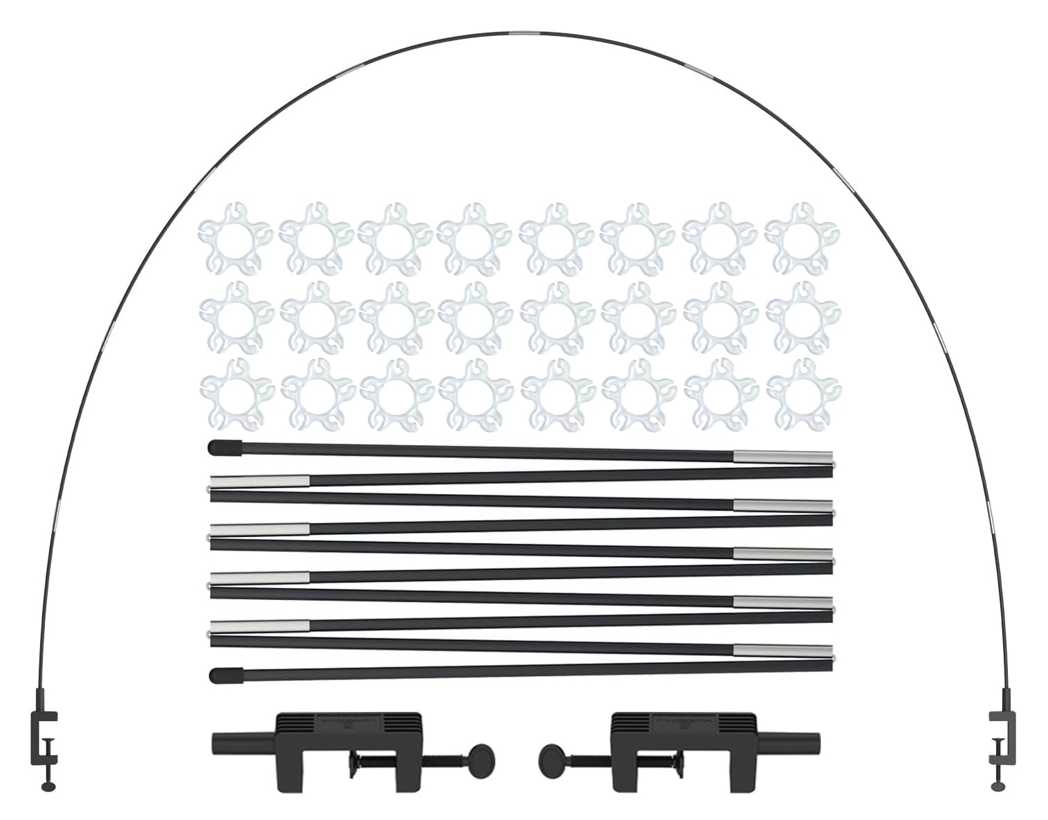 LANGXUN 12ft Black Table Balloon Arch Kit, Balloon Arch Stand Frame For Birthday Party Wedding and Graduation Decorations, Christmas Decort Baby Shower Bachelor Party Supplies