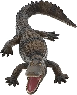 CLISPEED 5 Pçs Modelo De Crocodilo Simulado Vida Selvagem Estatueta De Crocodilo De Mesa Decoração De Carro De Brinquedo Crocodilo Para Crianças Animais De Plástico Reptilianos Modelo De