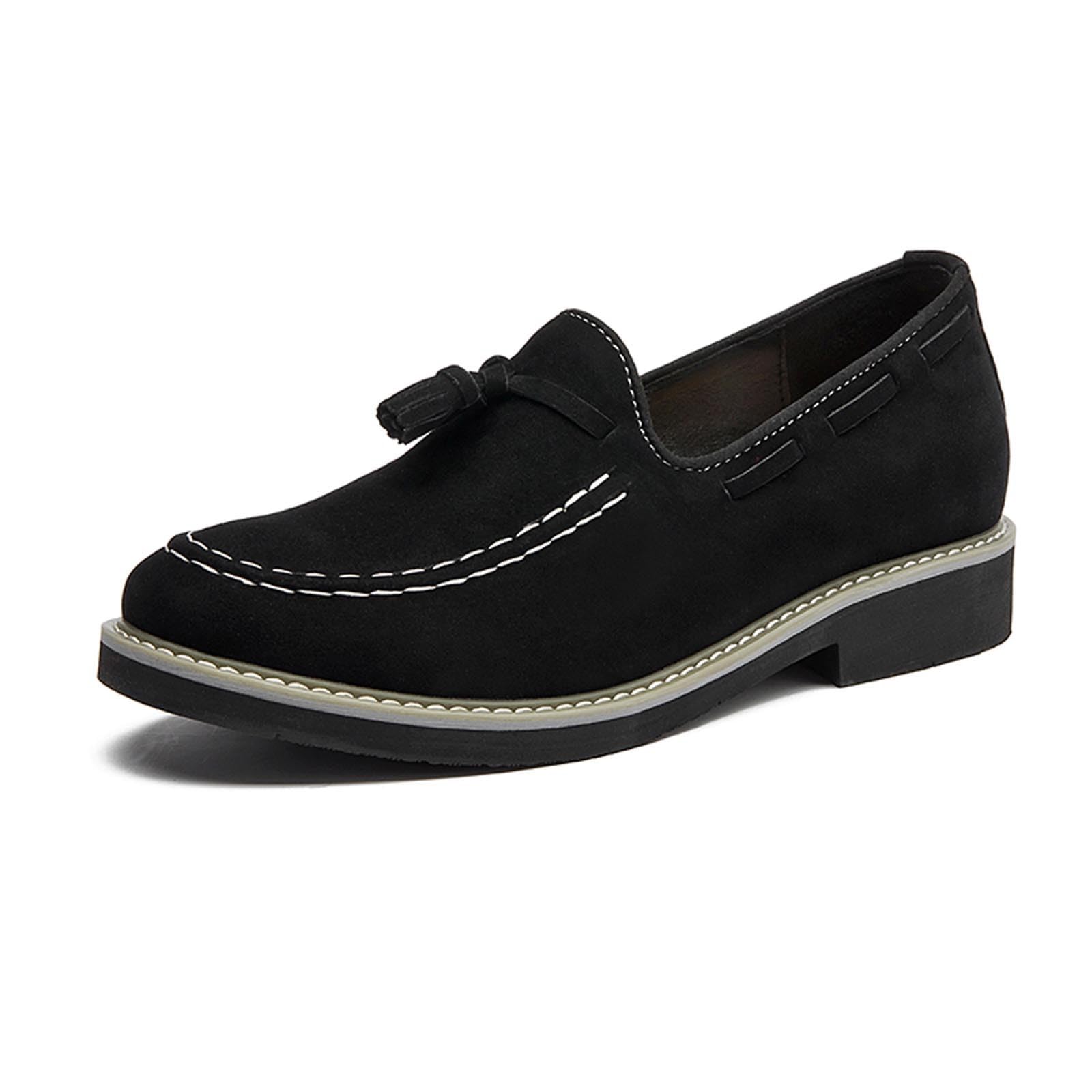 Loafer Herren Wildleder Klassisch Flache Traditionelles Freizeitschuhe