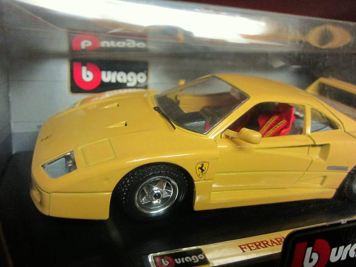 Amazon.co.jp: Burago Vip Collection 1/24 FERRARI F40 (1987) Yellow