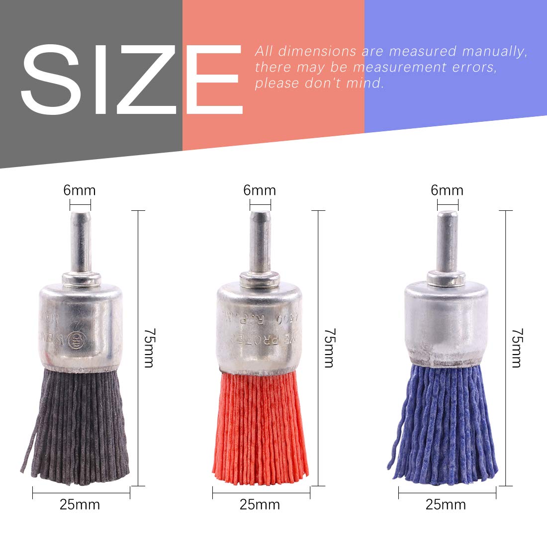 Swpeet Nylon Wire Brush Kit - Rust Removal -2 Swpeet Nylon Wire Brush Kit - Rust Removal -2