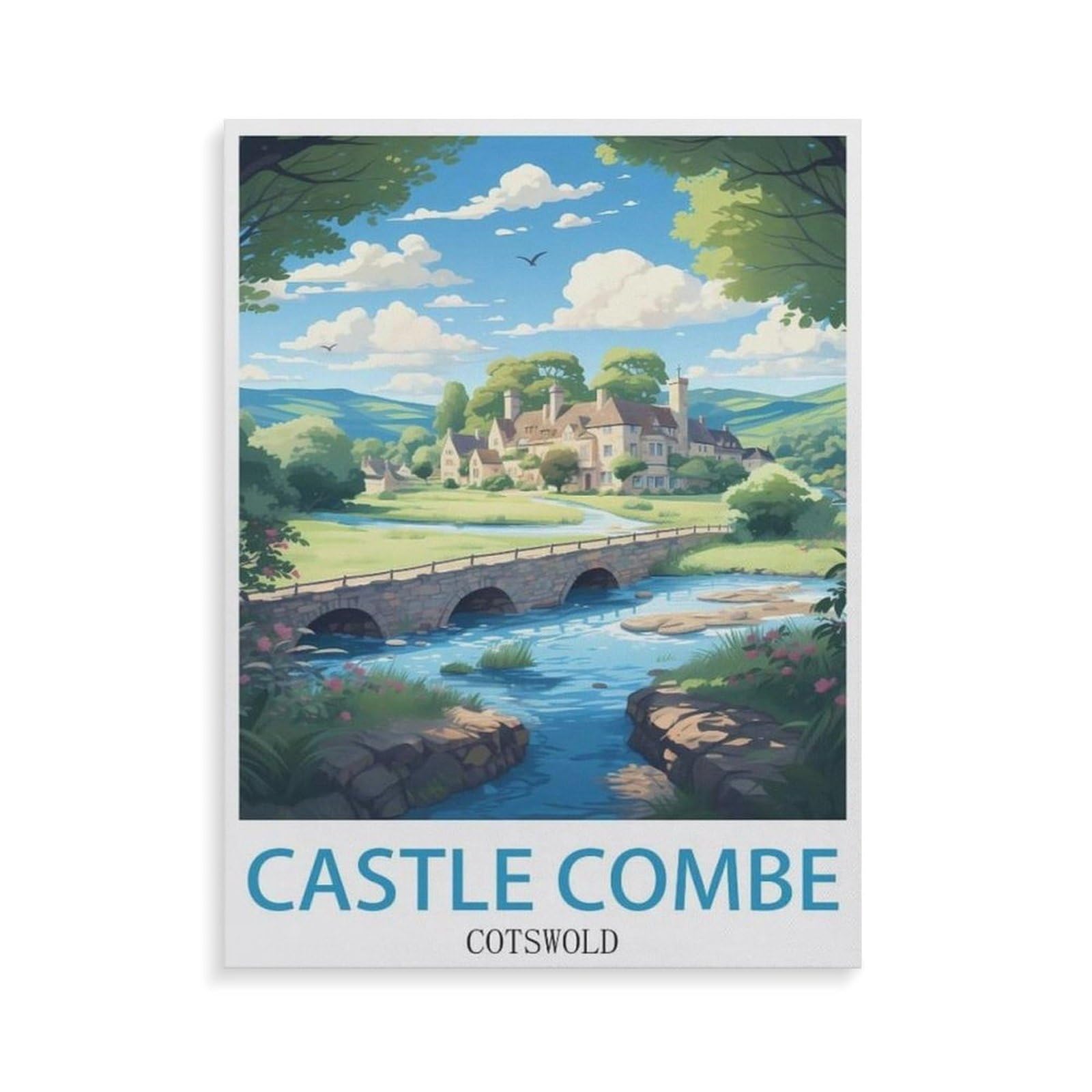 Jigsaw Puzzles for Adults 1000 Piece，Castle Combe, Cotswolds，Difficult Puzzle Perfect Educational Gift for Boys And Girls（50x70cm）-GQ90