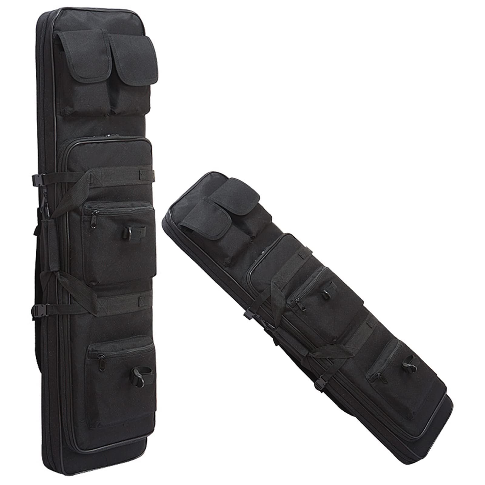 Borsa Porta Fucili Lunga, Borsa Porta Fucili per 2 Armi Lunghe, Fodero per Fucile con 2 Scomparti Principali, Custodia Imbotper Fucile/Black Schwarz/35.4X10.2In