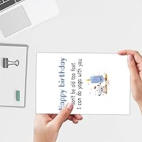 Vista 2 de Divertida tarjeta de felicitación de cumpleaños de diseño único, divertida tarjeta de felicitación para hermanas, madres, amigas, para expresar tus