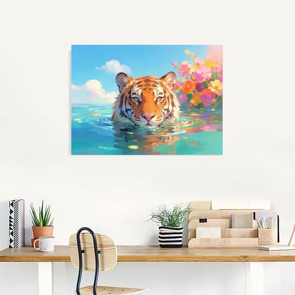 Diamond Painting Adulti Tigre Diamond Painting Kit 100x70cm 7-742K8