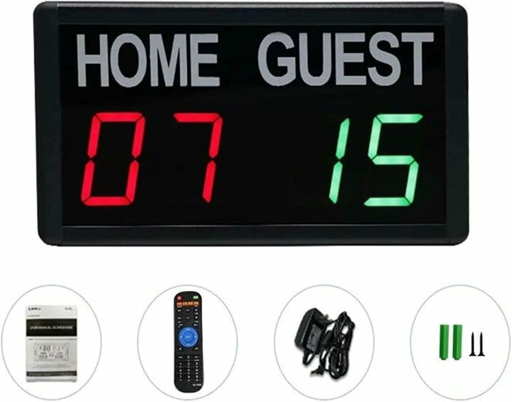 Tabellone segnapunti elettronico portatile di pallacanestro con telecomando, tabellone segnapunti digitale del LED per pallacanestro, calcio, pallavolo, ping pong e altro ancora