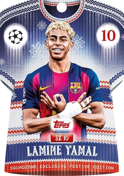 Topps UCC Match Attax 2025/26 - Advent Calendar - 121 Match Attax cards including 96 all-new festive parallels, 24 new-look Festive Squadzone cards and 1  Infinity card!