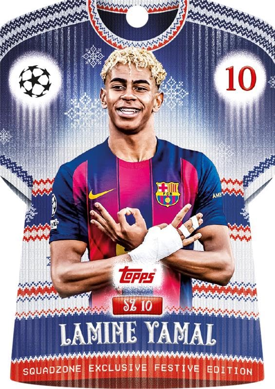 Topps Match Attax Adventskalender 2025/2026 - exclusieve UEFA Champions League verzamelkaartenset met 121 kaarten Infinity kaart van Franck Ribéry - inclusief bescherming