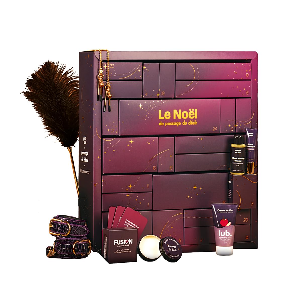 Passage du Désir | Calendrier de l'Avent 2025 x HYYO | Cadeau Couple | Calendrier de l'avent 2025 | En Couple ou Solo | 24 Surprises