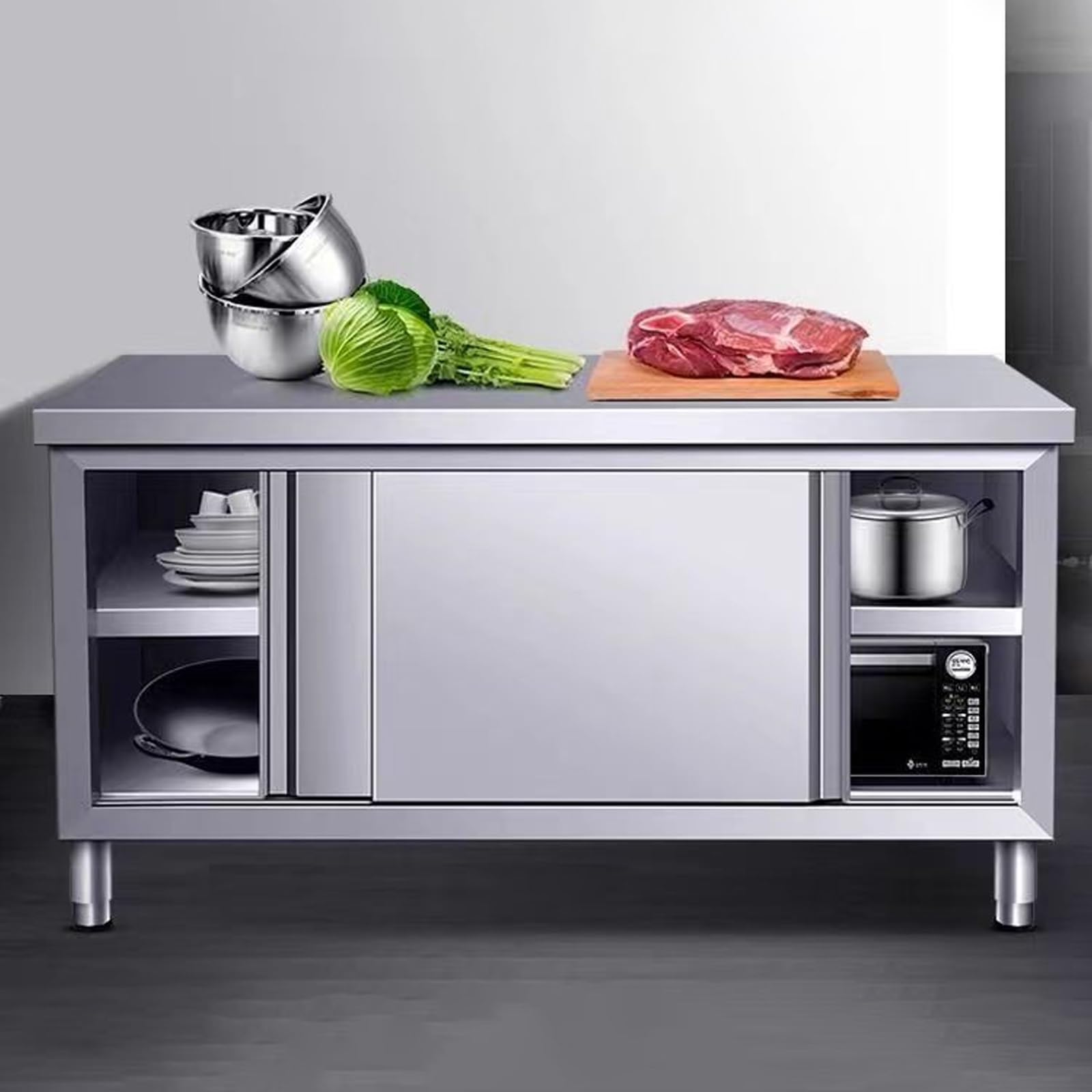 Amazon.co.jp: FXLKLUXE ステンレス作業台 業務用 調理台 キッチン調理