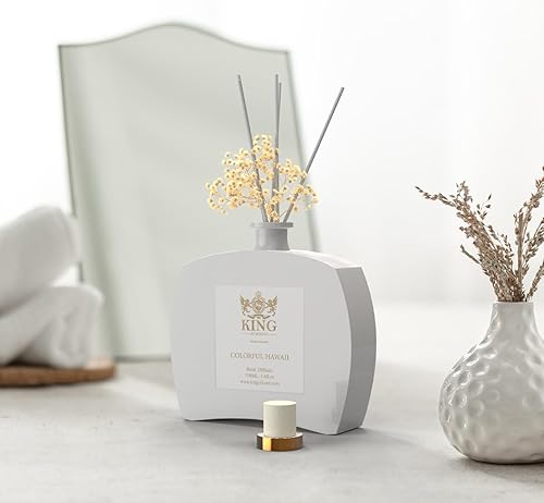 King of Scent - Difusor de varillas y barras difusoras de aceite con flor, aromaterapia, decoración del hogar y la cocina, fragancia y regalos...