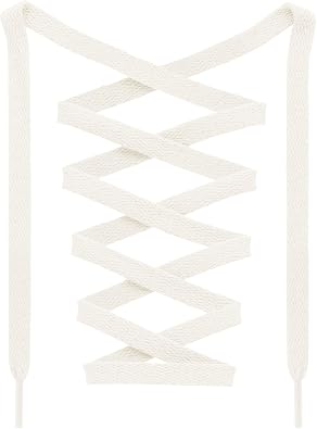 Flat Sneakers Shoe Laces Shoelaces for Sneakers Athletic 2 Pair | 8MM Wide, Replacement Shoestrings, Durable, Stay Tied