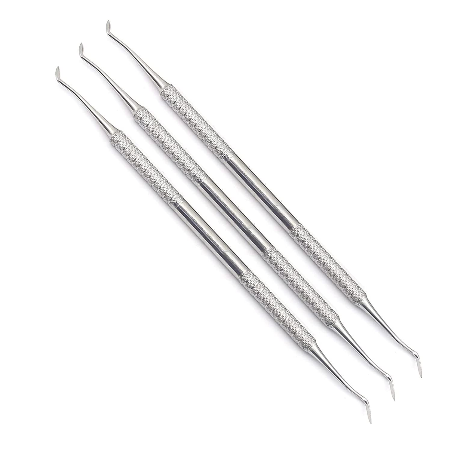 MuskalMed Professional Dental Carvers | Cement Spatula Stock Knife | Single Double End | Sculpting Wax Modeling Mixing | Lab Tools (Hollenback Carver)