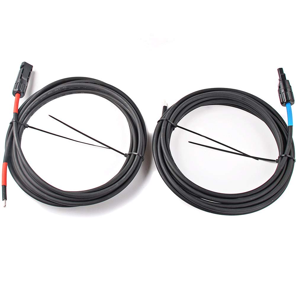WATTSTUNDE® MVK 6.10 Anschlusskabel Solarmodul zu Laderegler 2x 10 Meter 6mm²