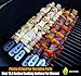 Cave Tools Skewers Set - Stainless Steel, Includes 10 Flat Skewers with Food Remover Disc - Compatible with All Types - 17.3 Inch BBQ Grilling Accessories