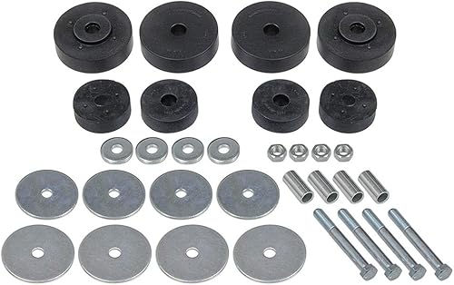 Compatible / Repuesto para kit de montaje de cabina a marco con reducción de ruido de hardware 1965-66 F-Series 100 250 350 Pickup Truck (C5TZ-5400S)