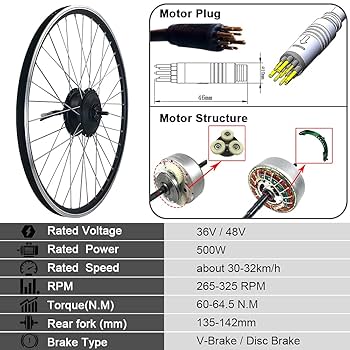 Amazon | RICETOO E-Bikeコンバージョンキット16インチ/ 20