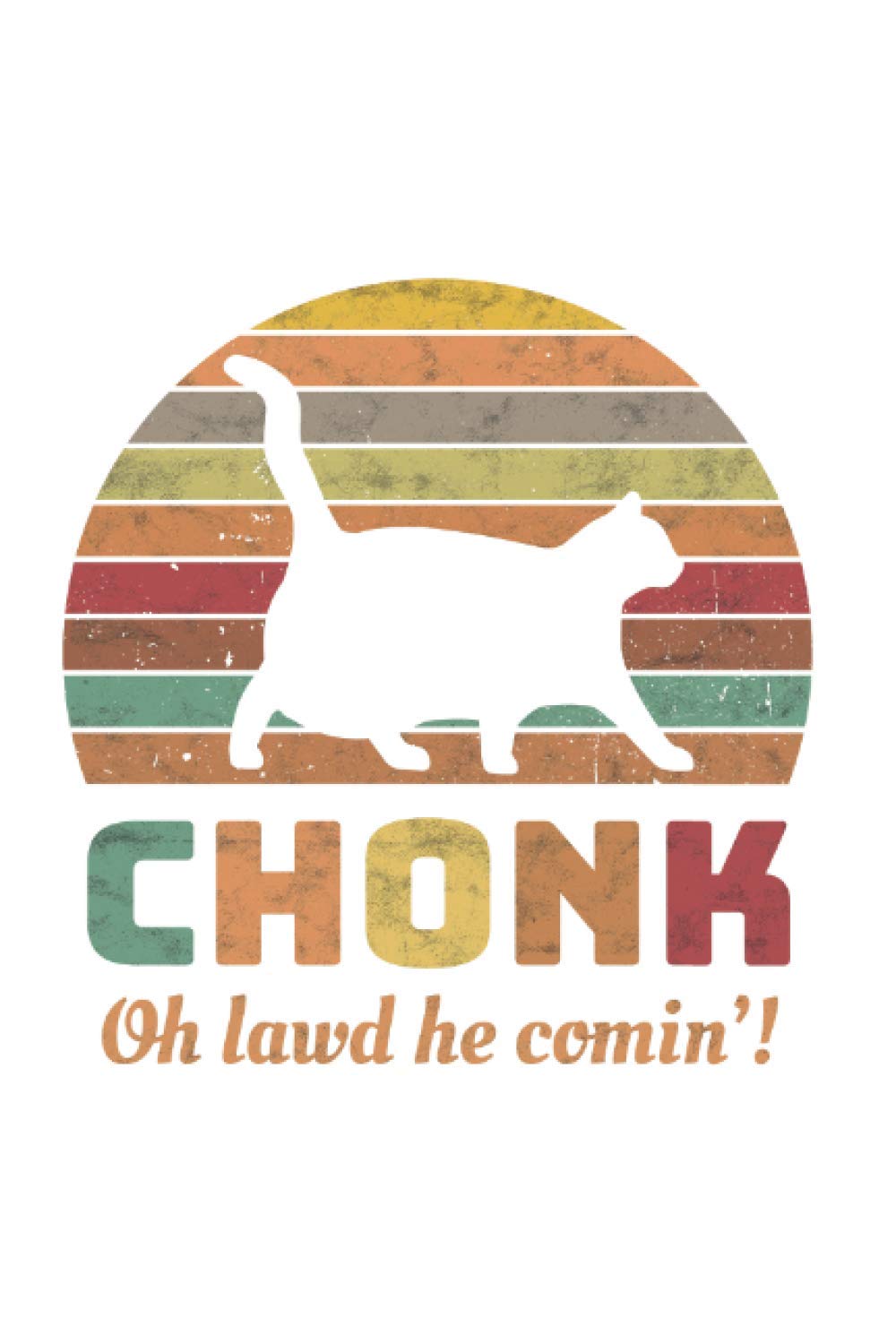 Chonk Cat Notebook: Chonk Scale Cat Meme Memes Retro / 6x9 inches / 120 graph Sites