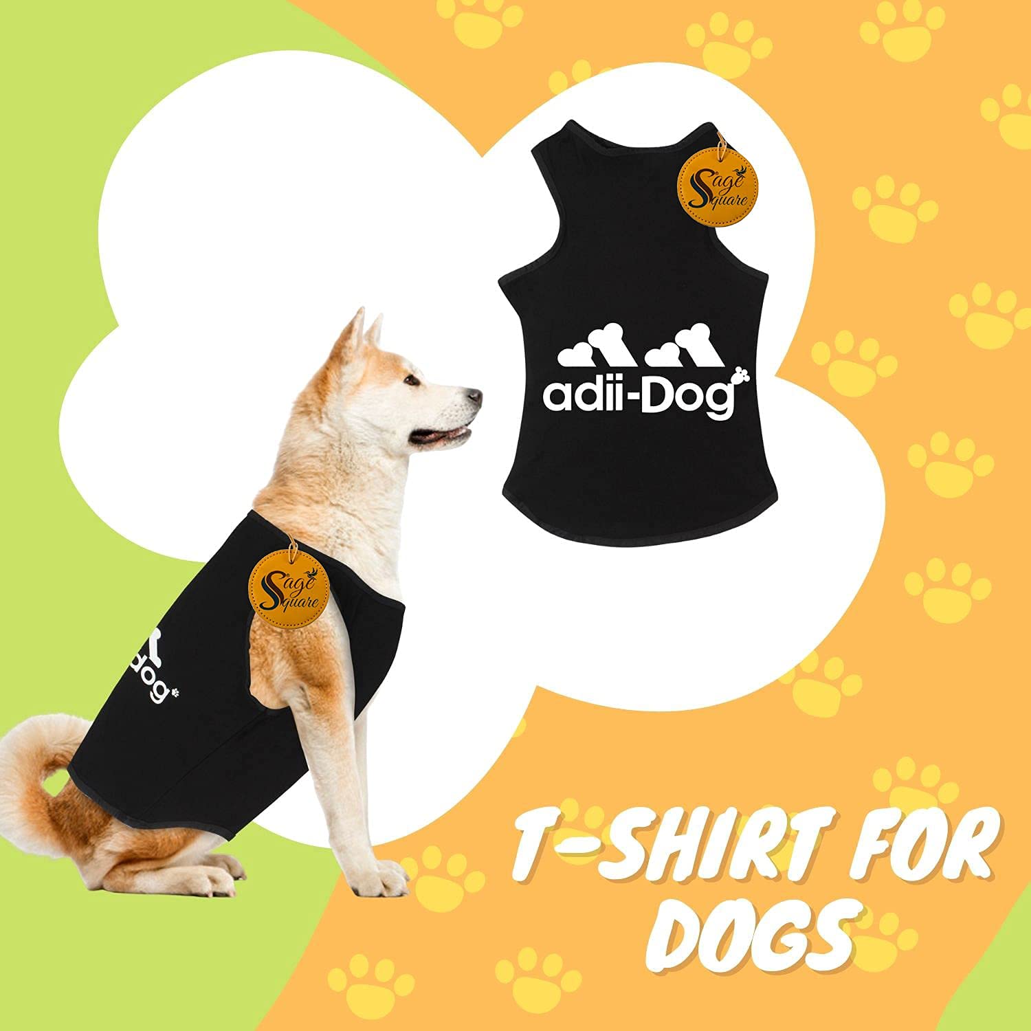 See full amazon price history chart for Sage Square Comfortable Cotton Dog T-Shirt, Soft & Breathable Sleeveless Vest Dog Clothes, Puppy Tank Top Fashion Apparel (Medium - 18inch, Black) Sage Square Comfortable Cotton Dog T-Shirt, Soft & Breathable Sleeveless Vest Dog Clothes, Puppy Tank Top Fashion Apparel (Medium - 18inch, Black) (B09BD5QSP6) Amazon Price History, Amazon Price Tracker