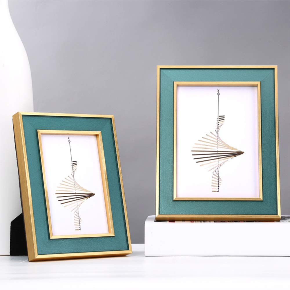 Marco de Fotos Luz de lujo estilo sólido madera del marco fotos Crafts Decoración for la decoración hogar boda Fotos Vida para Fotos Ilustraciones(10 inches)