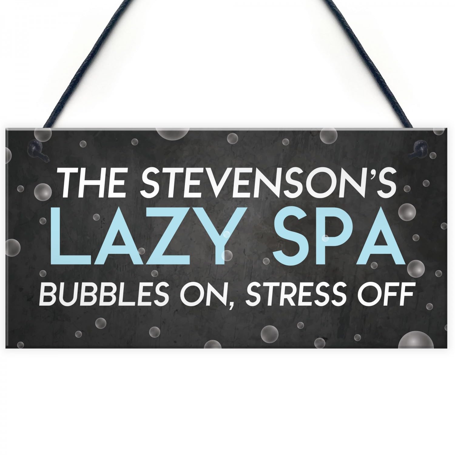 Miaomansenstore Wooden Signs Plaques Personalised Hot Tub Sign Lazy Spa Plaque For Garden House Decor