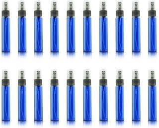 ZbFwmx 20 Pack Set 10ML Protable Refill Bulk Atomizer Spray Travel Perfume Bottle Hydrating Empty Bottle (Blue)