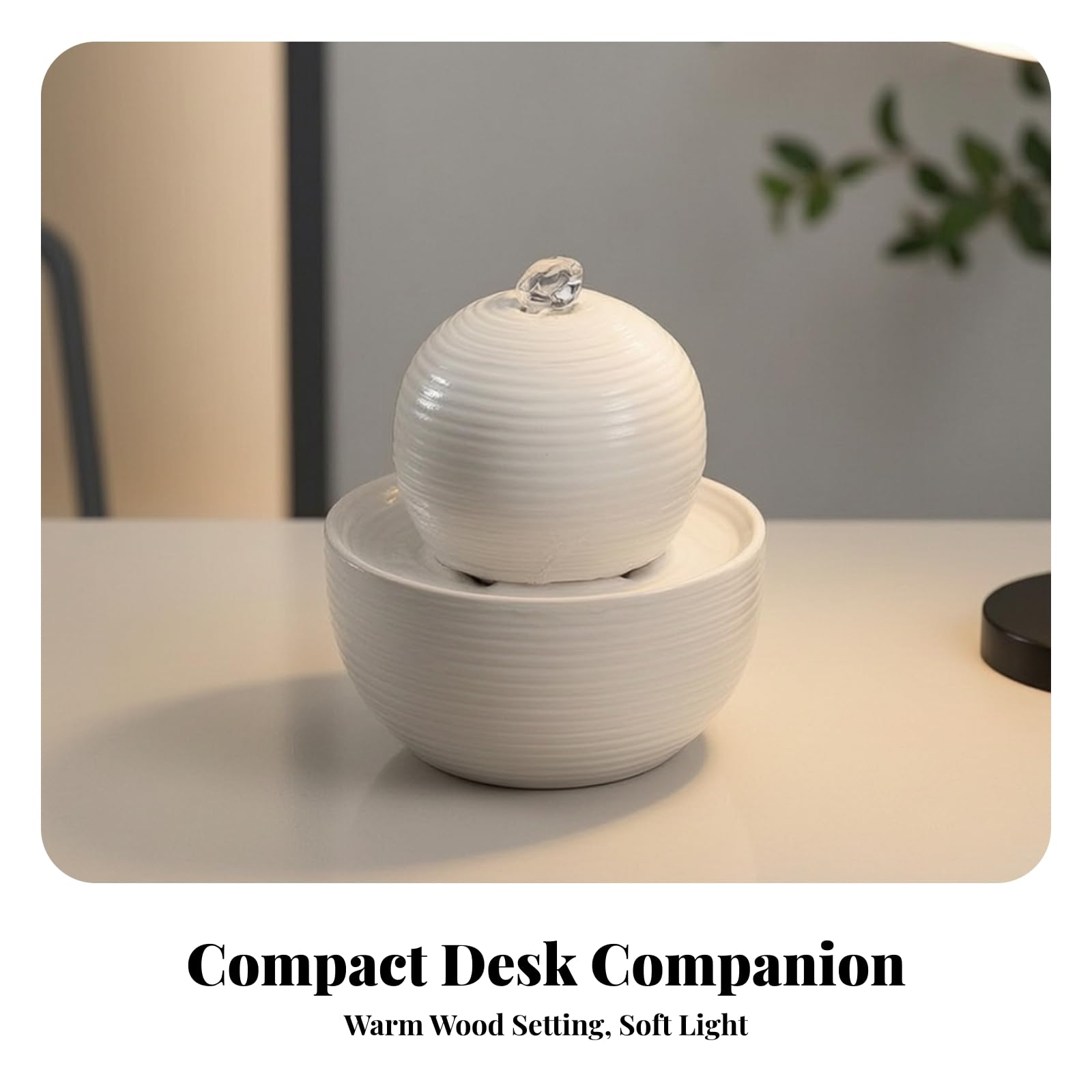 Fuente corativa con USB Compacta, Negro