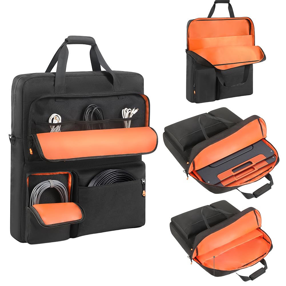 Generic Przenośna torba na panele słoneczne 100W-220W, wyściełany organizer z paskiem na ramię, wodoodporna ochrona