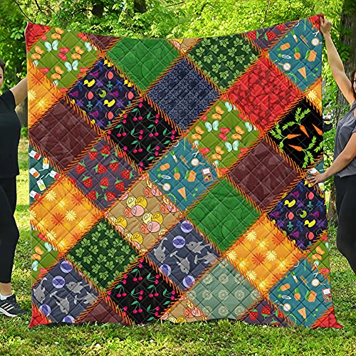 FANSU 3D Colcha Acolchada Fina Suave Cubrecama Rellenos Finos Toda Temporada Edredón Estampada...