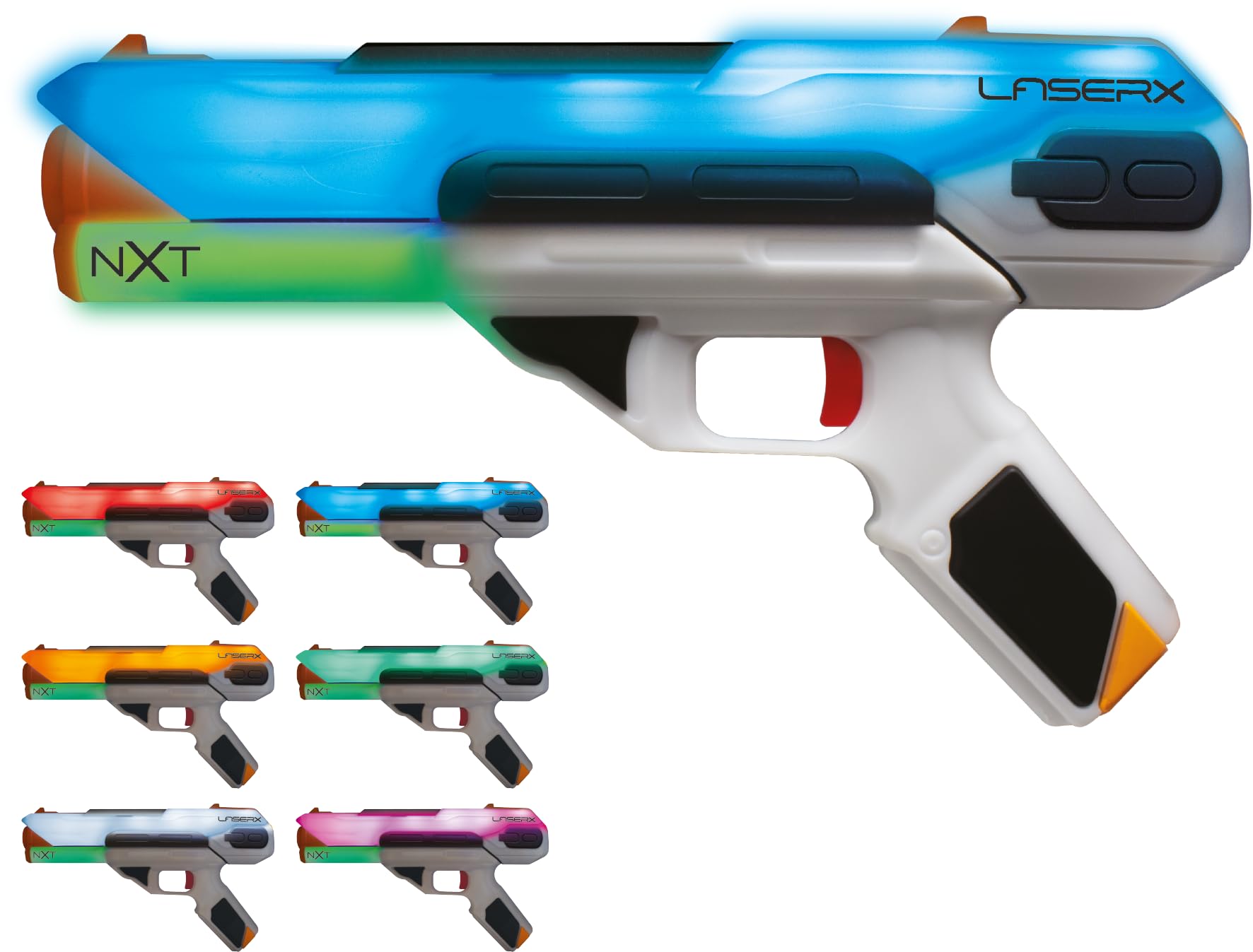 LANSAY – LASER X NXT – Doppio Blaster Tattico Laser bambino dai 6 anni – Gioco di tiro interattivo con portata 90 metri ed effetti luminosi – Esperienza laser game a casa - Idea Regalo Bambino