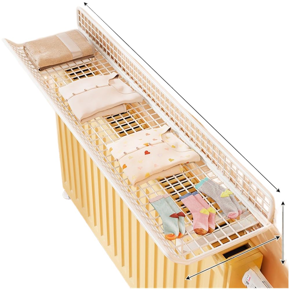 Mensola per termosifone, 40 cm, in metallo, per asciugamani e vestiti, salvaspazio, con struttura aperta, per bagno e cucina