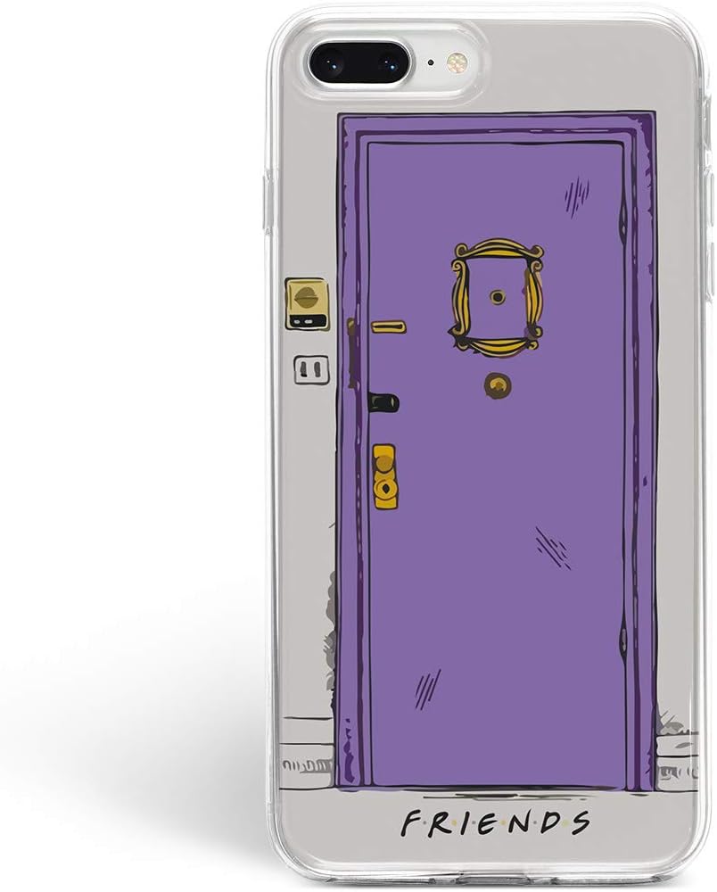 ZVStore Case for Apple iPhone XR Protective Case Clear Transparent Silicone Flexible Design Art Cover TV Show Fandom (Monica's Door, iPhone XR)