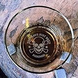 HTDesigns You Have Just Been Poisoned - Bottom Engraved Bourbon Whiskey Glass