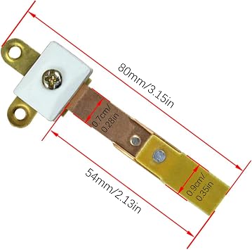 2x Rice Cooker Switch Thermostat T-Type Pure Copper Temperature Control Repair Part Touch Accessory