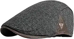 Boina Masculina Italiana de Lã Fashion - Cor:Cinza