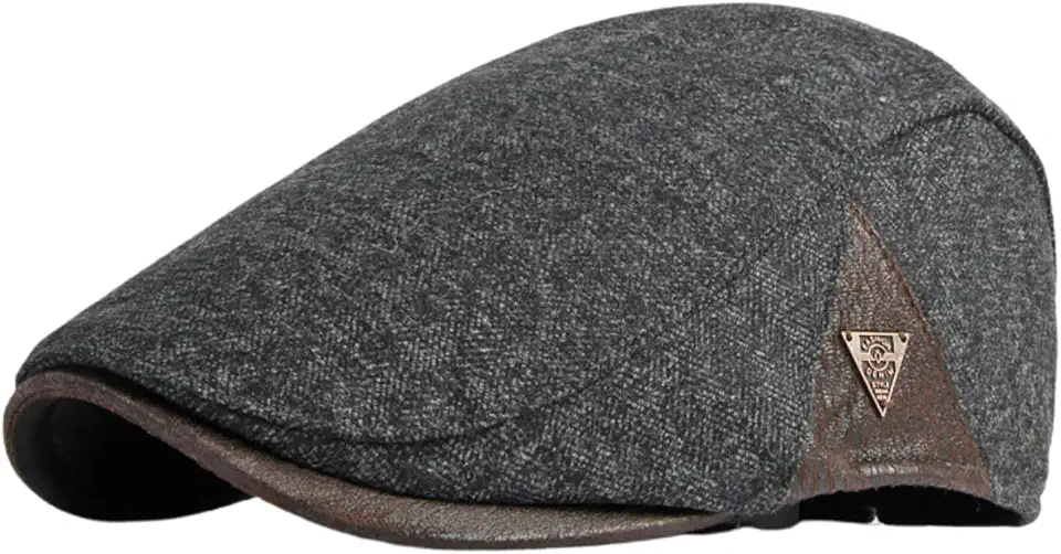 Boina Masculina Italiana de Lã Fashion - Cor:Cinza