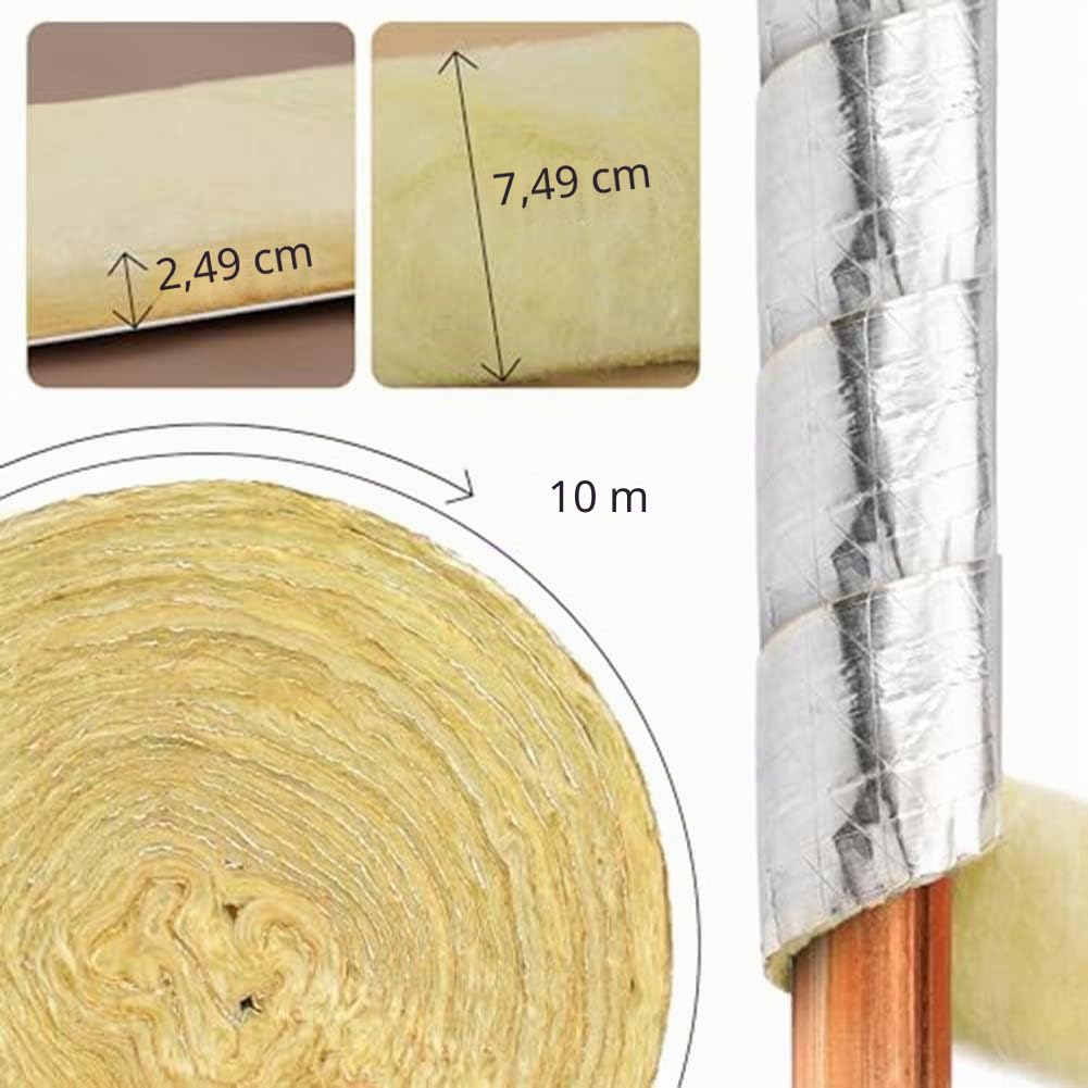 Film isolant en fibre de verre avec dos en feuille d'aluminium pour protéger les tuyaux dans n'importe quel environnement