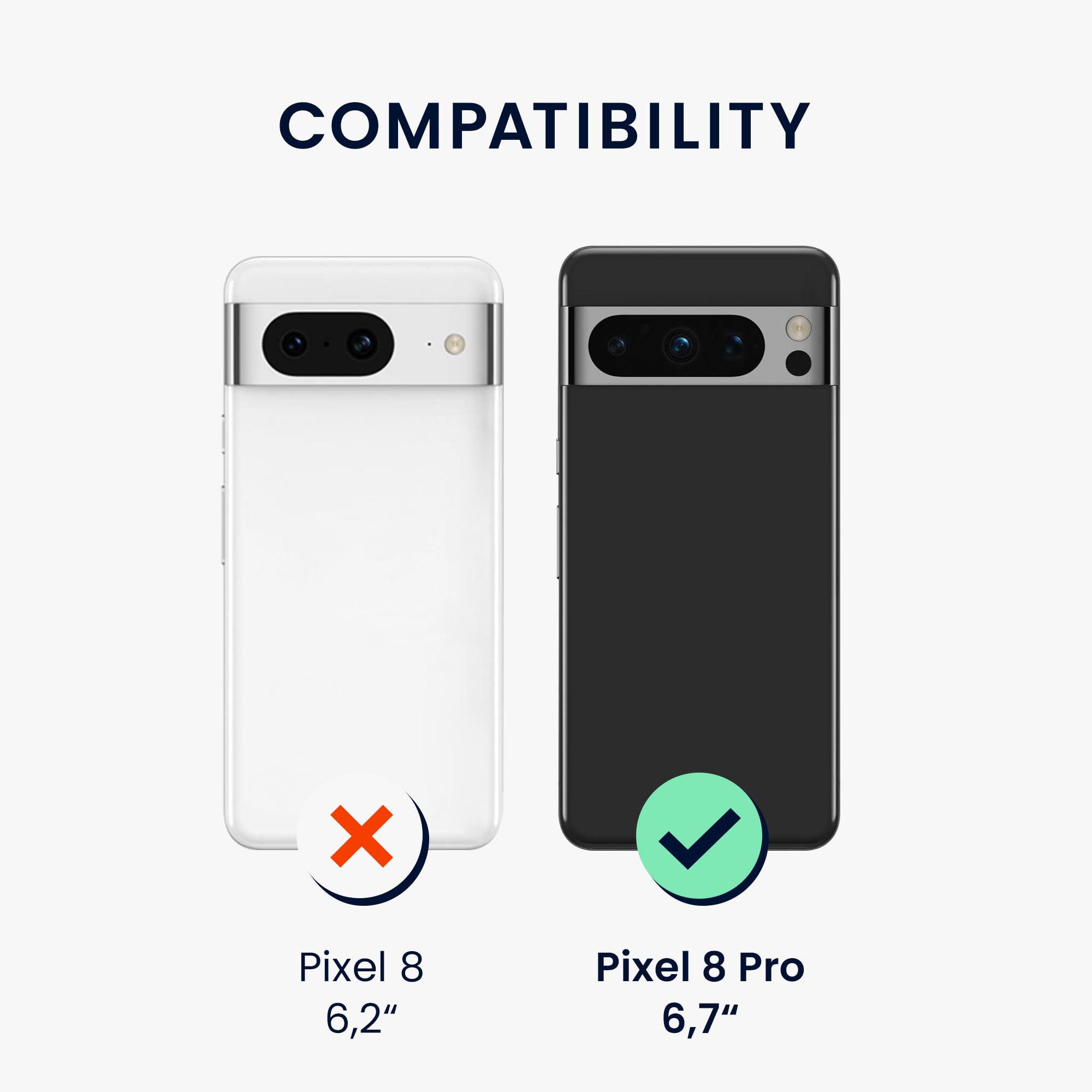 Cover Elegante Per Google Pixel Custodia Pelle Per Google Pixel 8 Pro Portafoglio Con Supporto Carte Design K 999489 - Foto 1