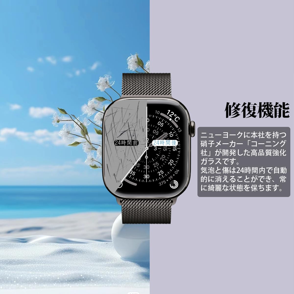 Amazon.co.jp: 対応 Apple watch series 11 46mm フィルム 柔軟なTPU製 