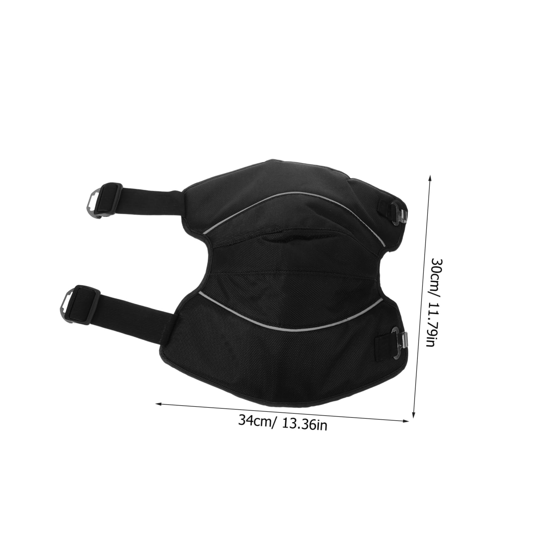 Veemoon Almohadilla De Equipo De Equitación Deporte Rodilleras Tamaño Rodilleras De Motocross Protector De Ciclismo Patines Cuero Pu Black 2 Piezas X 4